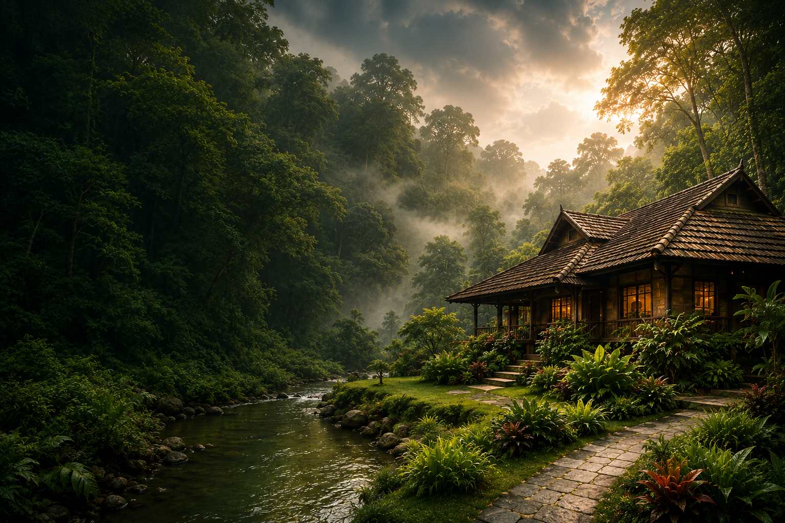 Kaalimadom Ayurveda Hospital â€” serene Kerala Ayurvedic setting
